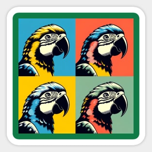 Pop Poicephalus Art - Cool Birds Sticker